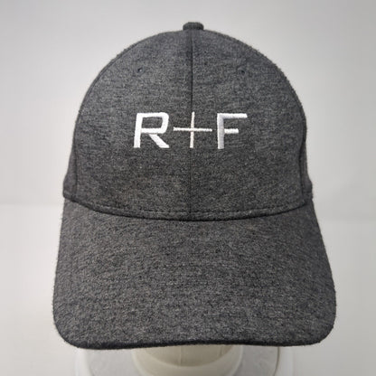 R+F Strapback Hat Gray One Size Adjustable Embroidered Cap America