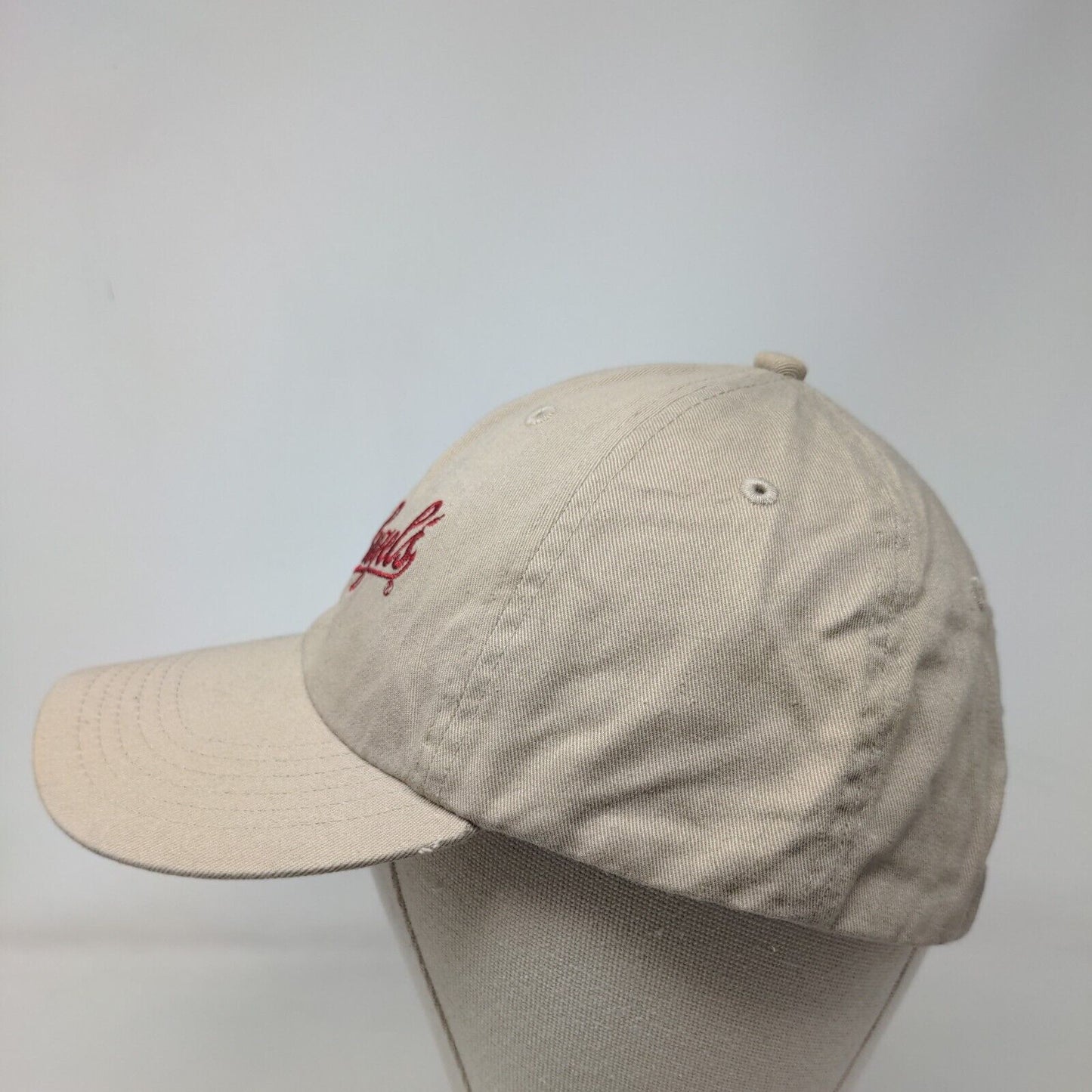 Leinenkugel's Slideback Hat Tan One Size Embroidered Adjustable 6 Panel