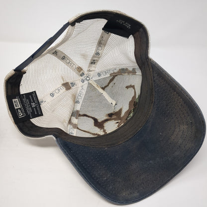 Mountain West Bank Snapback Mesh Back Trucker Hat Blue Adjustable New Era