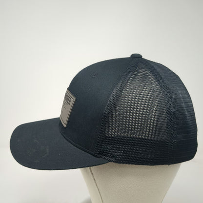 Yupoong Trucker Hat Black One Size Never Summer Snowboard Mfg Patch Snapback