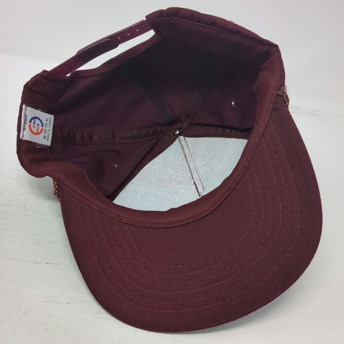 Speedway 5 Panel Red One Size Rope Snapback Tohono O'odham Farms Agriculture Hat