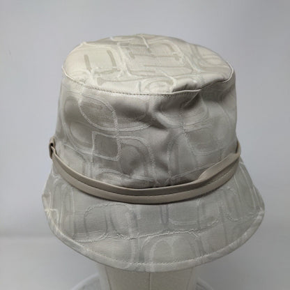 Express Monogram Bucket Hat Tan Small/Medium Lined Leather Strap