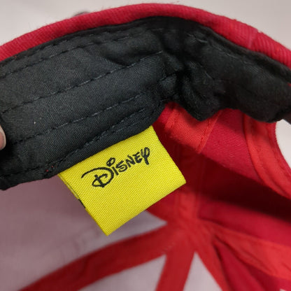 Minnie Mouse Ears Snapback Hat Red One Size Adjustable Embroidered Disney