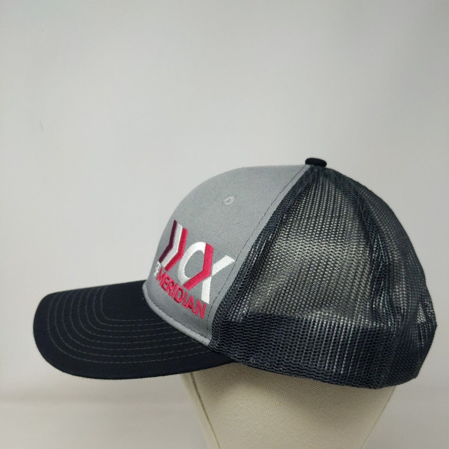 T-Meridian Snapback Mesh Back Trucker Hat Gray One Size Port Authority