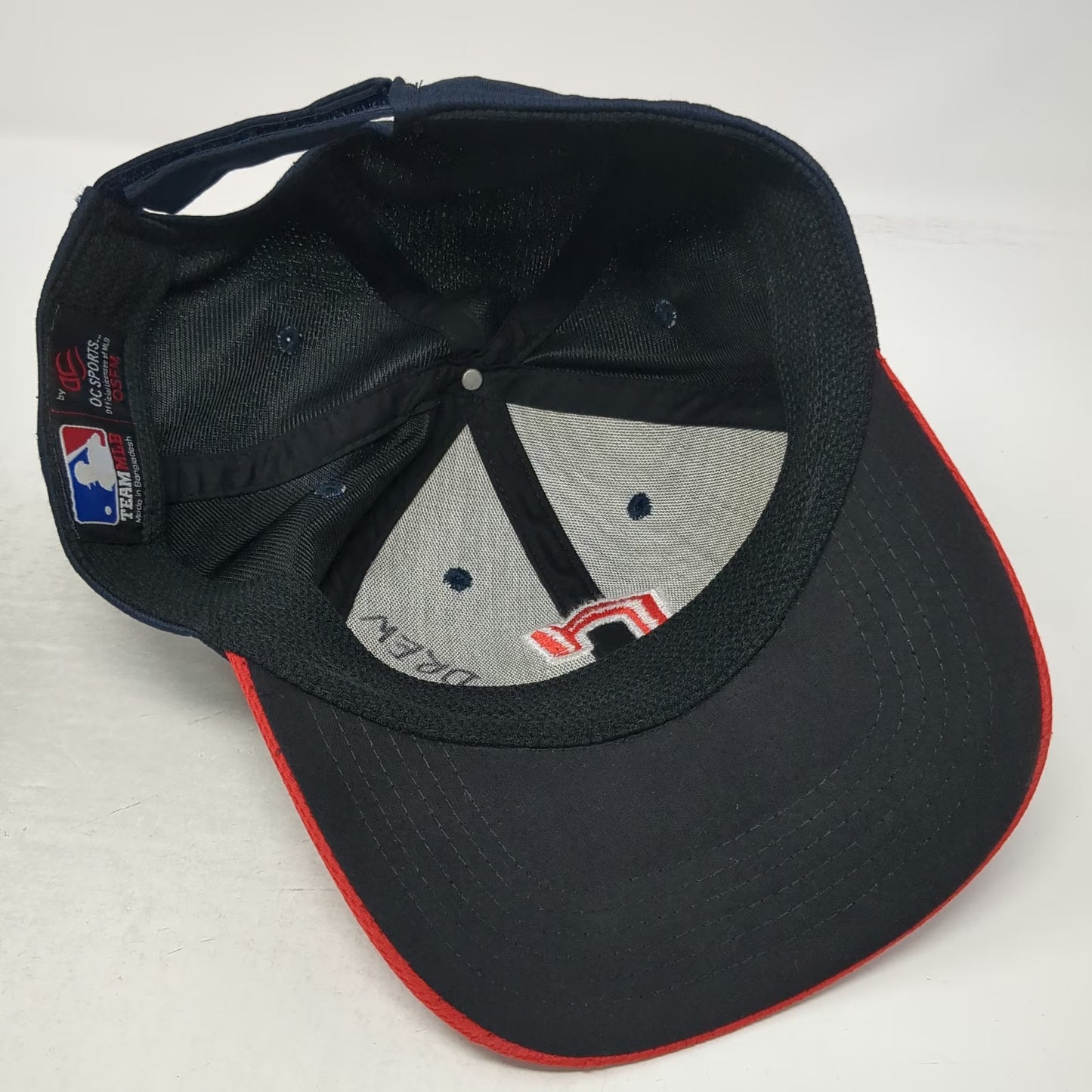 MLB Cleveland Indians OC Sports Baseball Cap Blue Red One Size Strapback Hat
