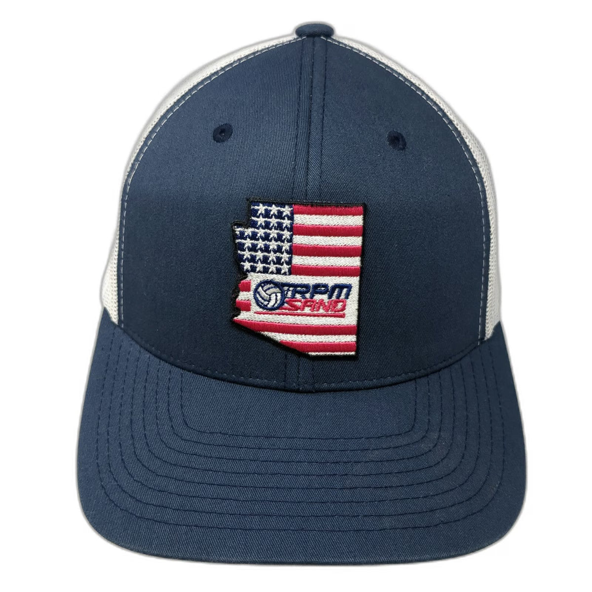 Yupoong Trucker Hat Blue One Size Arizona RPM Sand Volleyball Mesh Snapback