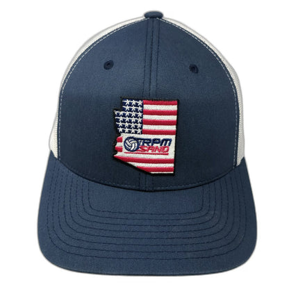 Yupoong Trucker Hat Blue One Size Arizona RPM Sand Volleyball Mesh Snapback
