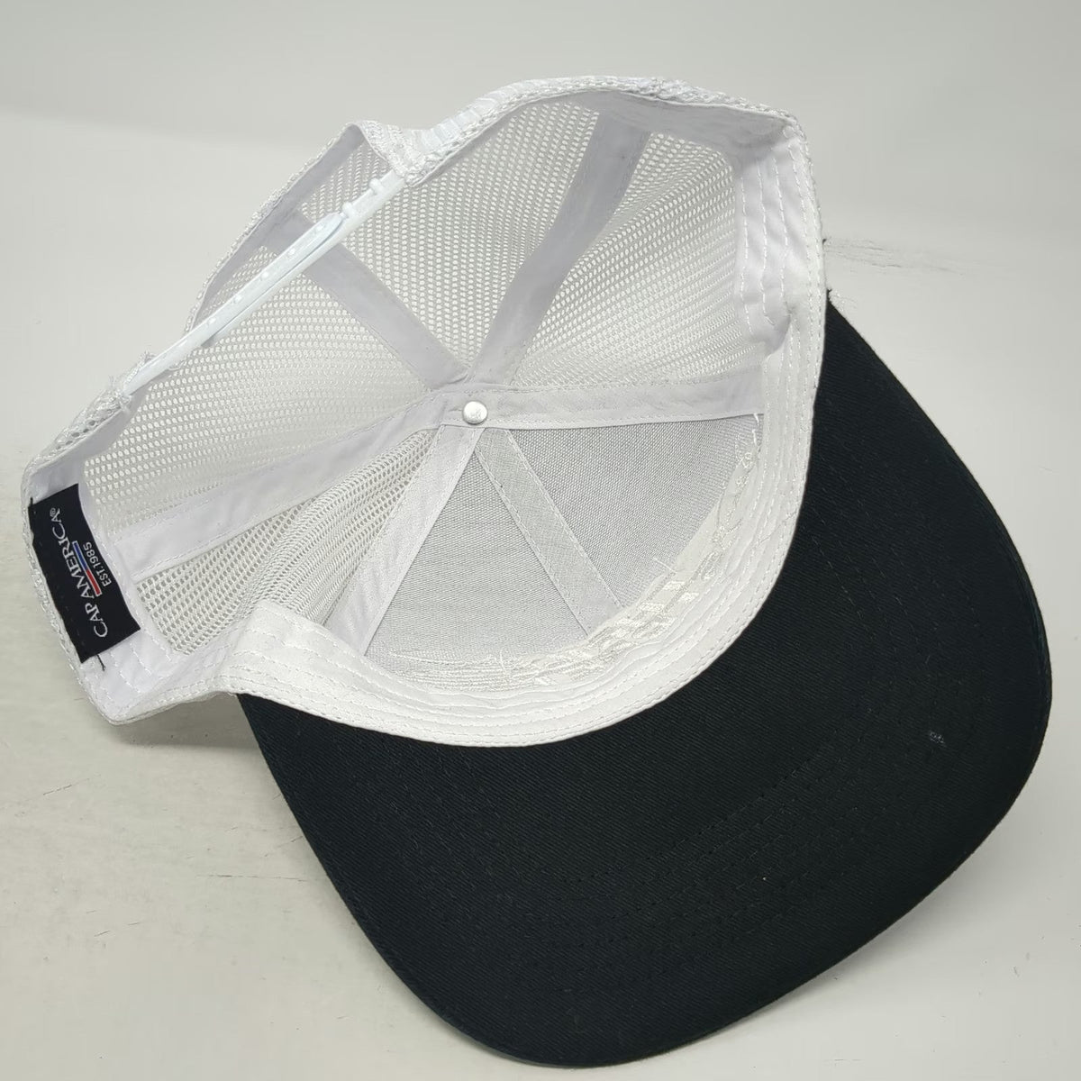Cap America Trucker Hat Black White One Size Nissan Thrill Street Snapback Mesh