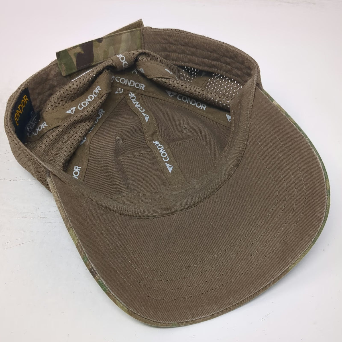 Condor Baseball Cap Brown Green One Size Camo Mesh Back Strapback Tactical Hat