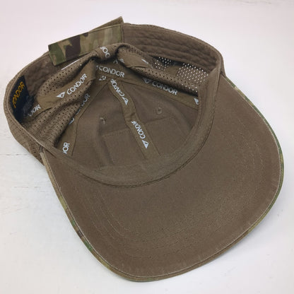 Condor Baseball Cap Brown Green One Size Camo Mesh Back Strapback Tactical Hat
