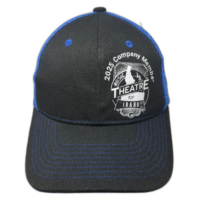 Music Theatre Of Idaho 2025 Company Member Black Blue OSFM Trucker Hat Mesh Brim