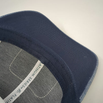 Outdoor Cap Platinum Series Baseball Cap Blue One Size Leather Flower Mesh Hat