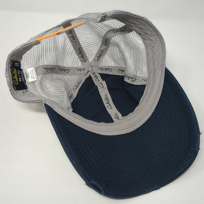 Cabela's World's Foremost Outfitters 1961 Trucker Hat Blue One Size Mesh Back