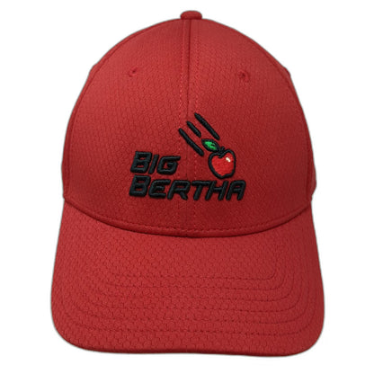 Callaway Baseball Cap Red One Size Big Bertha Golf Performance Strapback Hat