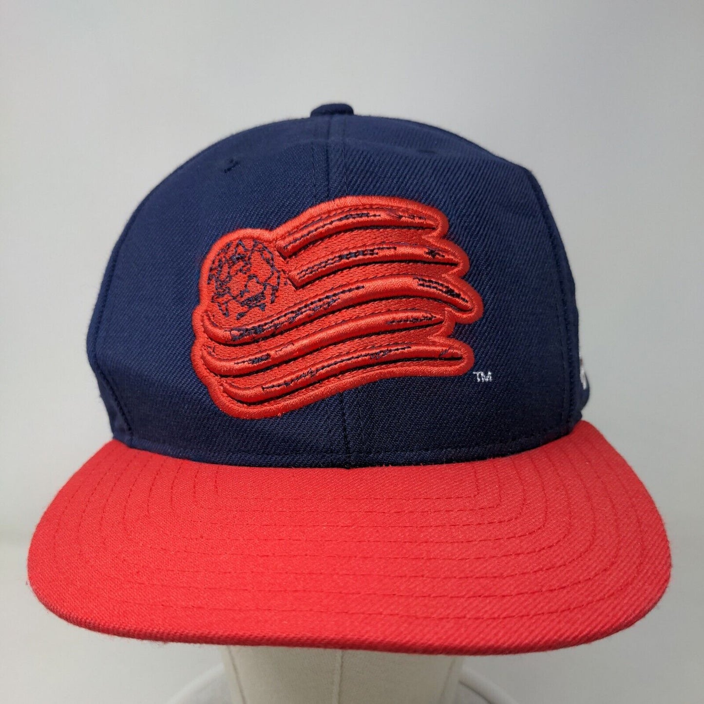 Adidas Men's Snapback Hat Blue Red OSFA Embroidered New England Revolution Logo