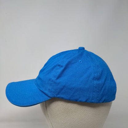 Unbranded Slideback Hat Blue One Size Solid Blank Adjustable 6 Panel