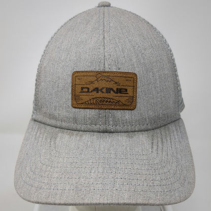 Dakine Trucker Hat Gray One Size Mesh Back Snapback Logo Patch Curved Brim