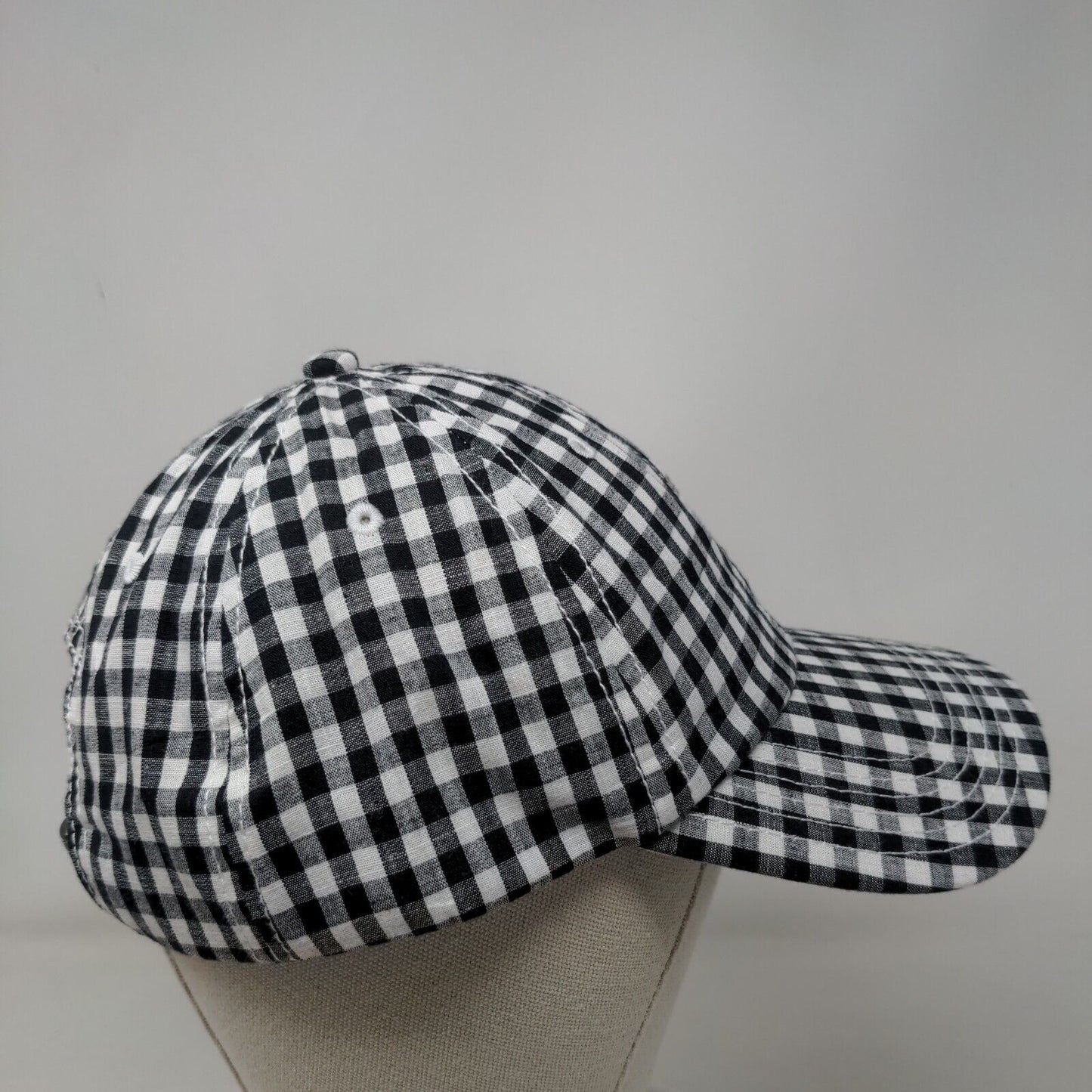 Nick Graham Slideback Hat Multicolor OSFA Adjustable Gingham 6 Panel Cotton