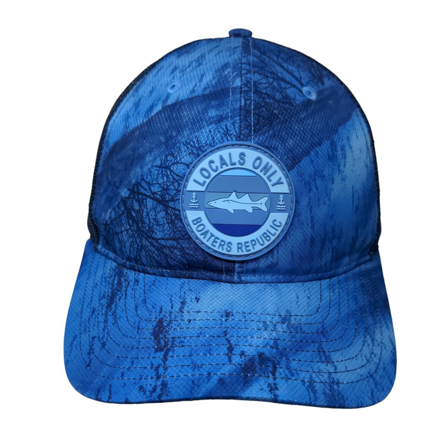 Locals Only Boaters Republic Snapback Trucker Hat Blue One Size Richardson