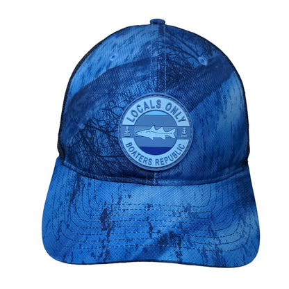 Locals Only Boaters Republic Snapback Trucker Hat Blue One Size Richardson