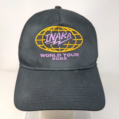 Inaka World Tour 2022 Snapback Hat Black OSFM Embroidered 5 Panel Otto