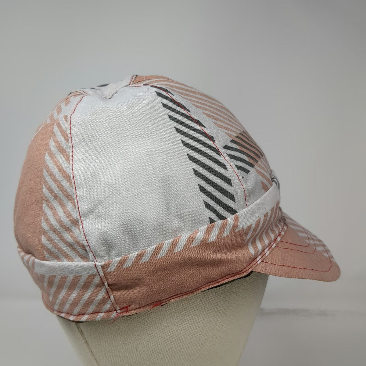 Army Cap Green One Size Reversible Camo Geometric Pattern Work Welders Soft Hat