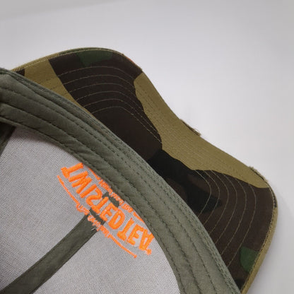 The Original Twisted Tea Hard Iced Tea Strapback Trucker Hat Camouflage OS Mesh