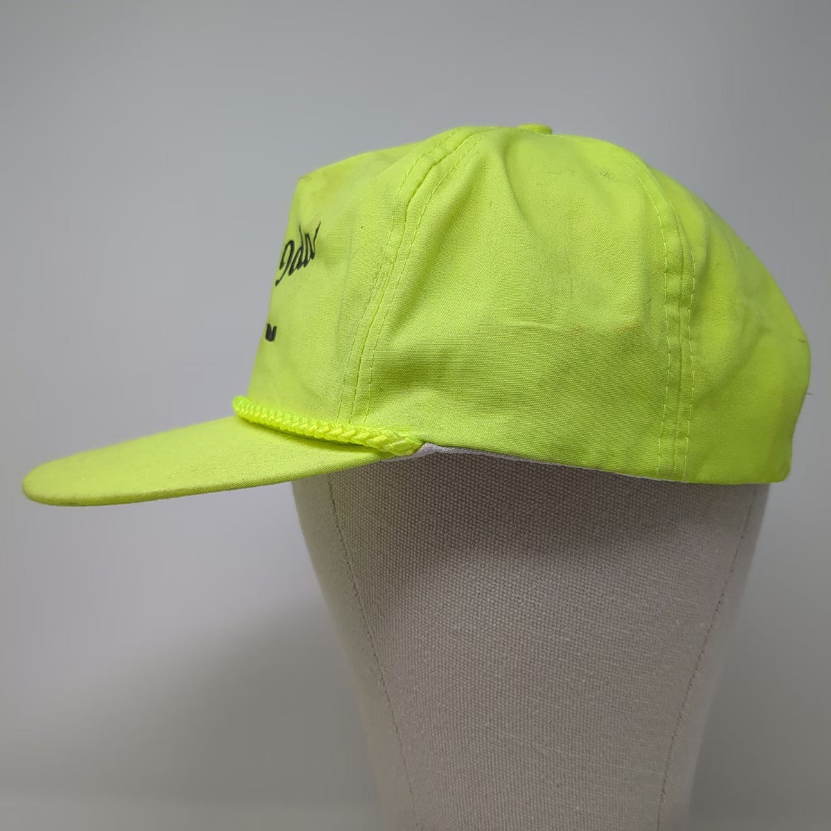 Nissin 5 Panel Green Hat One Size Ore Ida Burley Idaho Rope High Vis Strapback