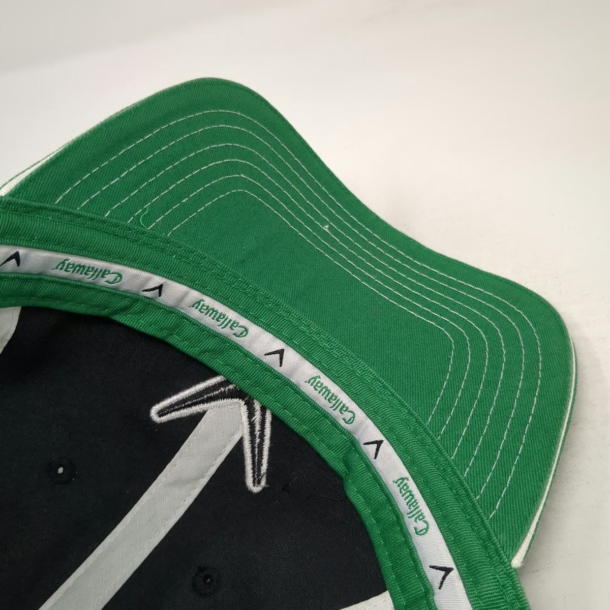 Callaway Baseball Cap Green One Size Strapback Chevron Logo Golf Sport Hat