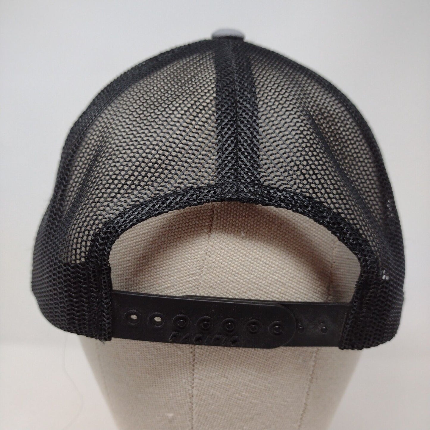 WWT Construction Snapback Trucker Hat Gray OSFA Adjustable Mesh Pacific Headwear