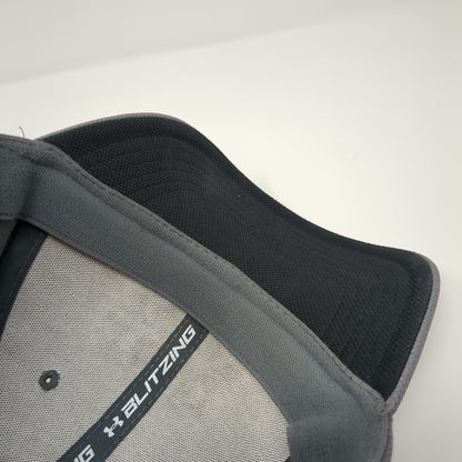 Under Armour Blitzing Fitted Hat Gray L/XL Stretch UA Classic Fit
