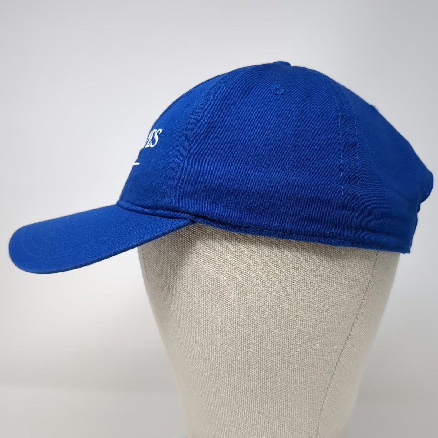 Fahrenheit Headwear Baseball Cap Blue One Size Pinstripes Strapback Cotton Hat