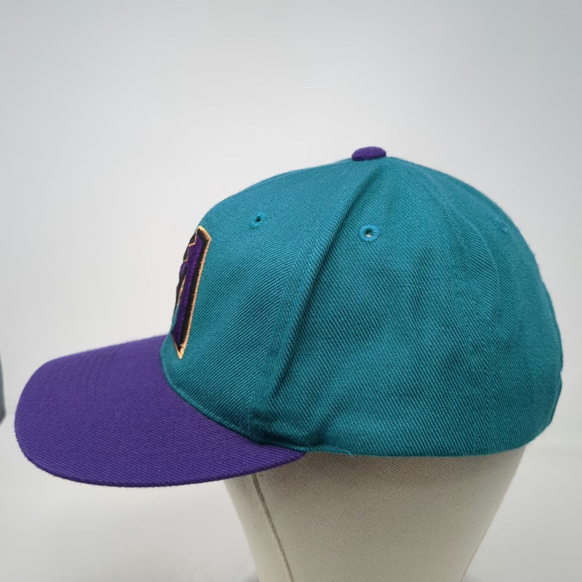 Arizona Diamondbacks MLB OC Snapback Hat Green Purple OSFM Gray Underbrim Logo
