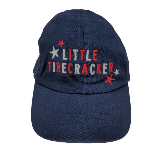 Little Firecracker Baby Stretch Strapback Hat Blue Size 0-3 Months Carter's