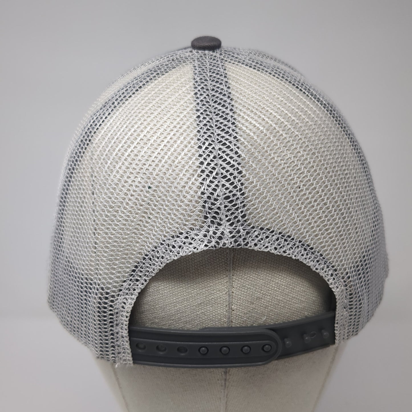 Burch & Liles Snapback Trucker Hat Gray One Size Mesh Back Outdoor Cap