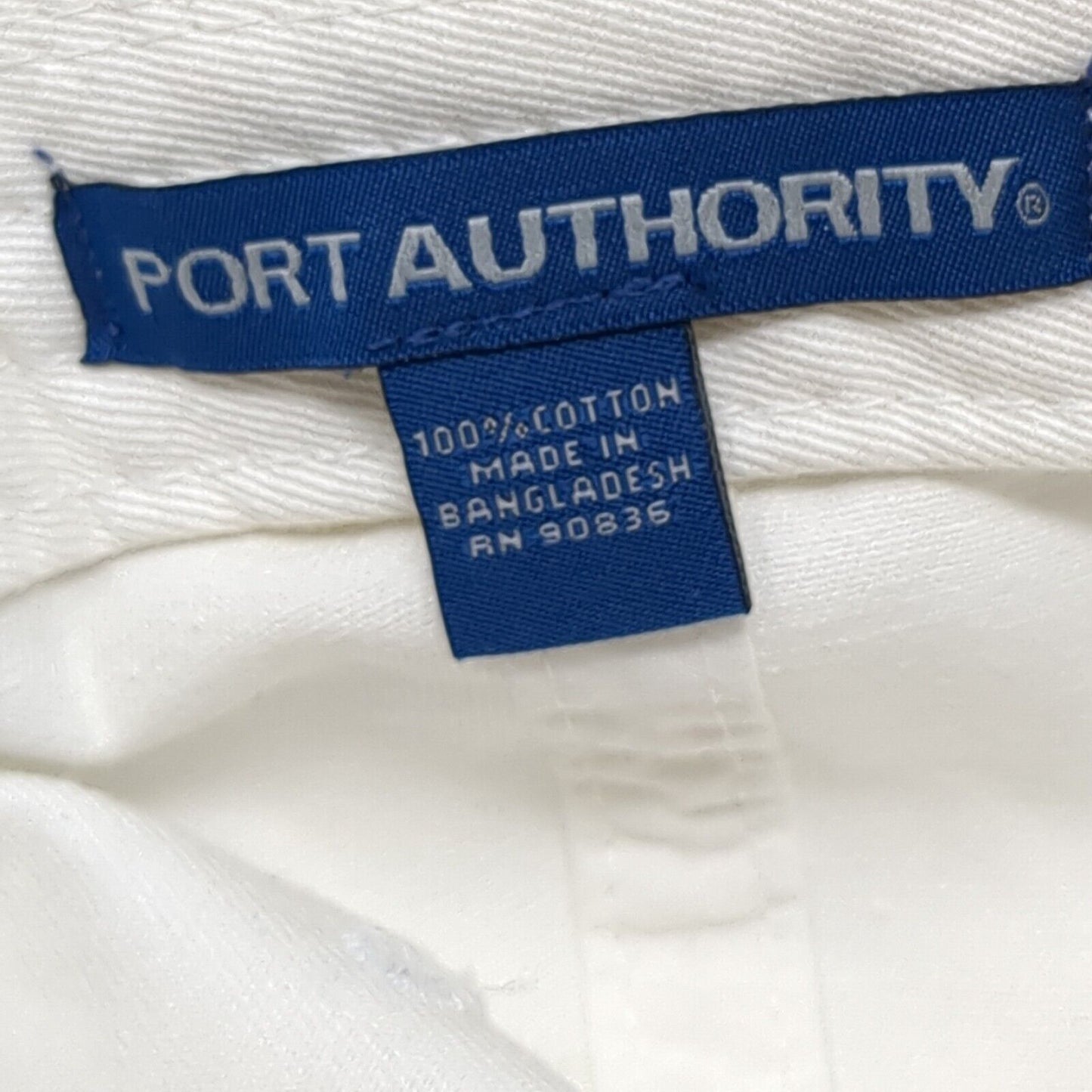The Anchor Strapback Hat White One Size Embroidered Port Authority
