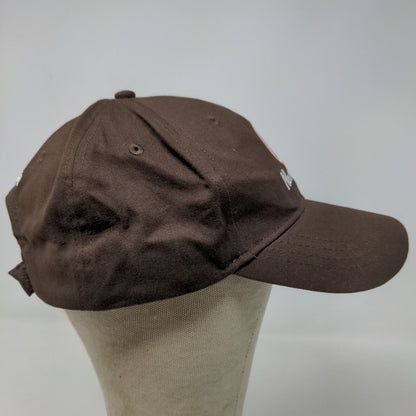 Cap America Men's Strapback Hat Brown Adjustable Embroidered Nutri Sphere N