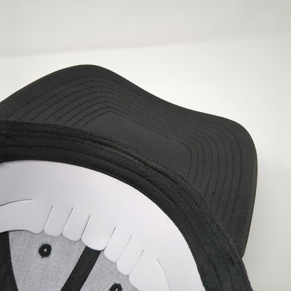 Cabela's Club Snapback Trucker Hat Black One Size Adjustable Mesh Back Polyester