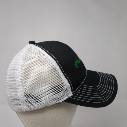 Platt Fitted Trucker Hat Black One Size Mesh Back 6 Panel Colorblock