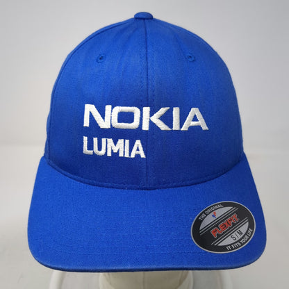 Port Authority Cap Blue M Nokia Lumia Logo Flexfit Embroidered Cotton Hat
