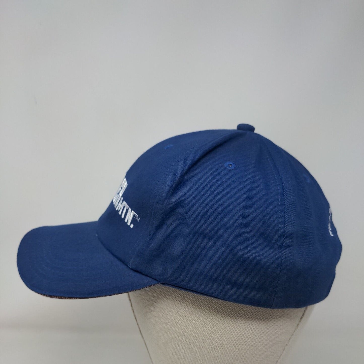 Gander Mtn We Live Outdoors Slideback Hat Blue One Size Adjustable Embroidered