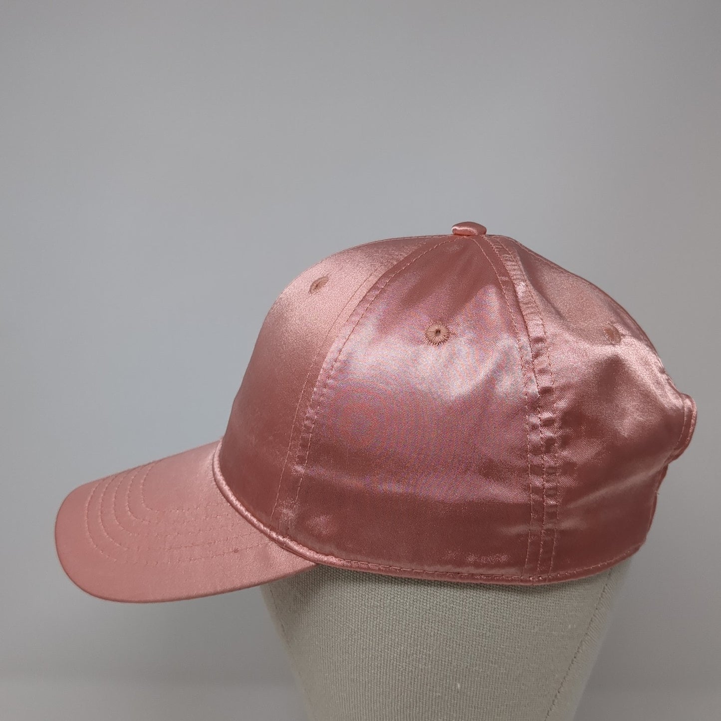 Unbranded Slideback Baseball Cap Pink One Size Adjustable Vented Holes Blank
