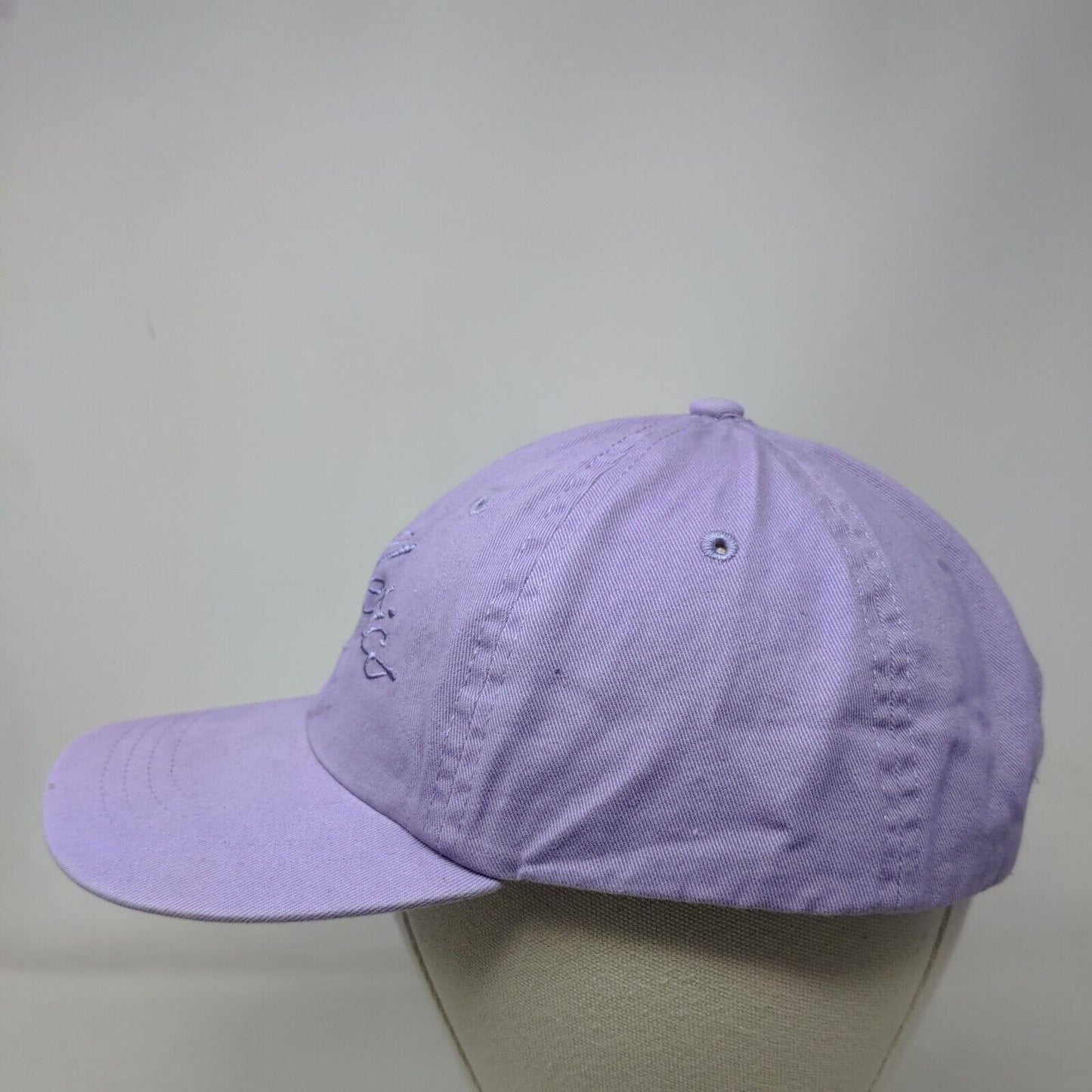 Fabletics Slideback Hat Purple One Size Adjustable Embroidered Vented Holes