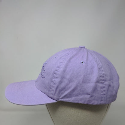 Fabletics Slideback Hat Purple One Size Adjustable Embroidered Vented Holes