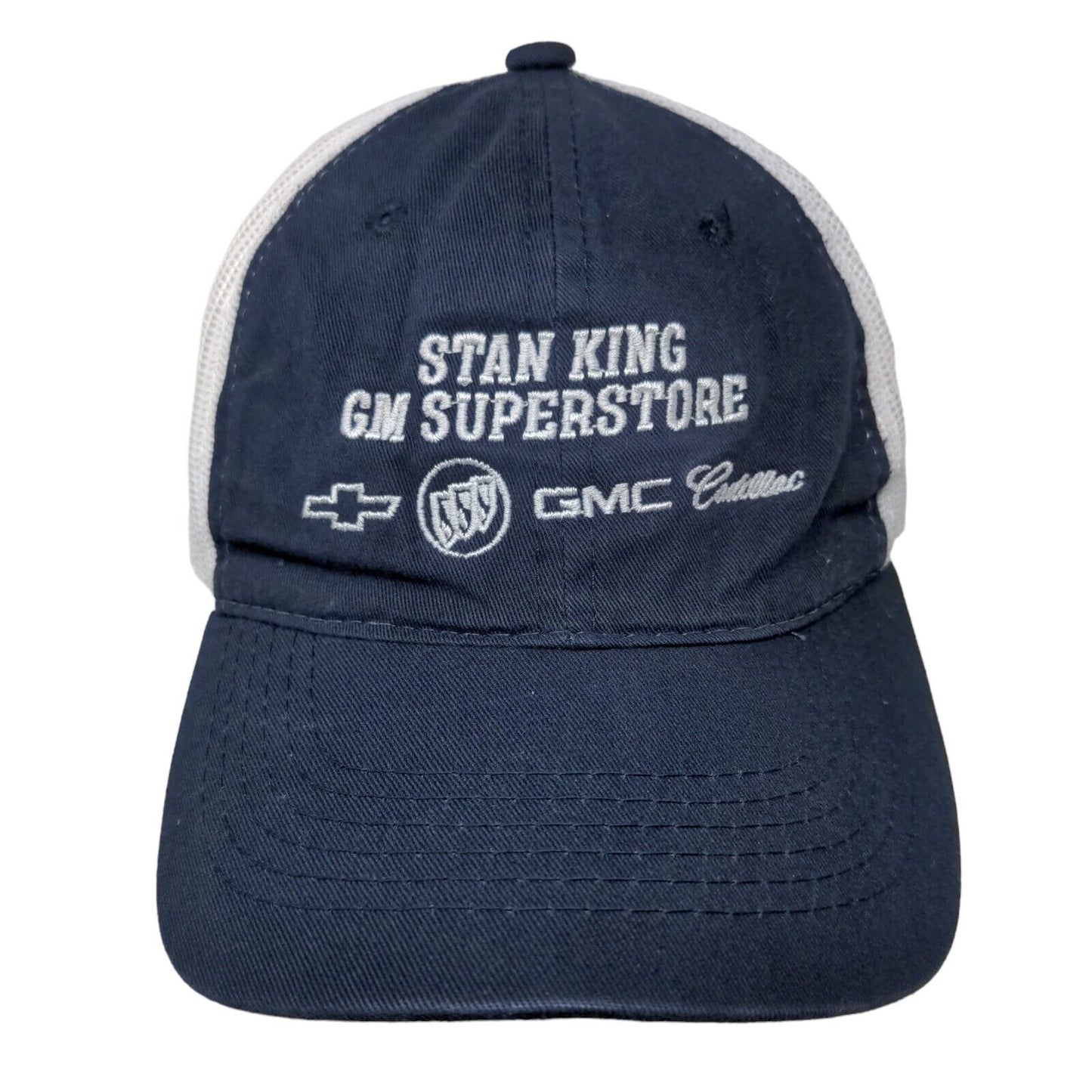 Stan King GM Superstore Strapback Trucker Hat Blue OSFM Adjustable Mesh Back
