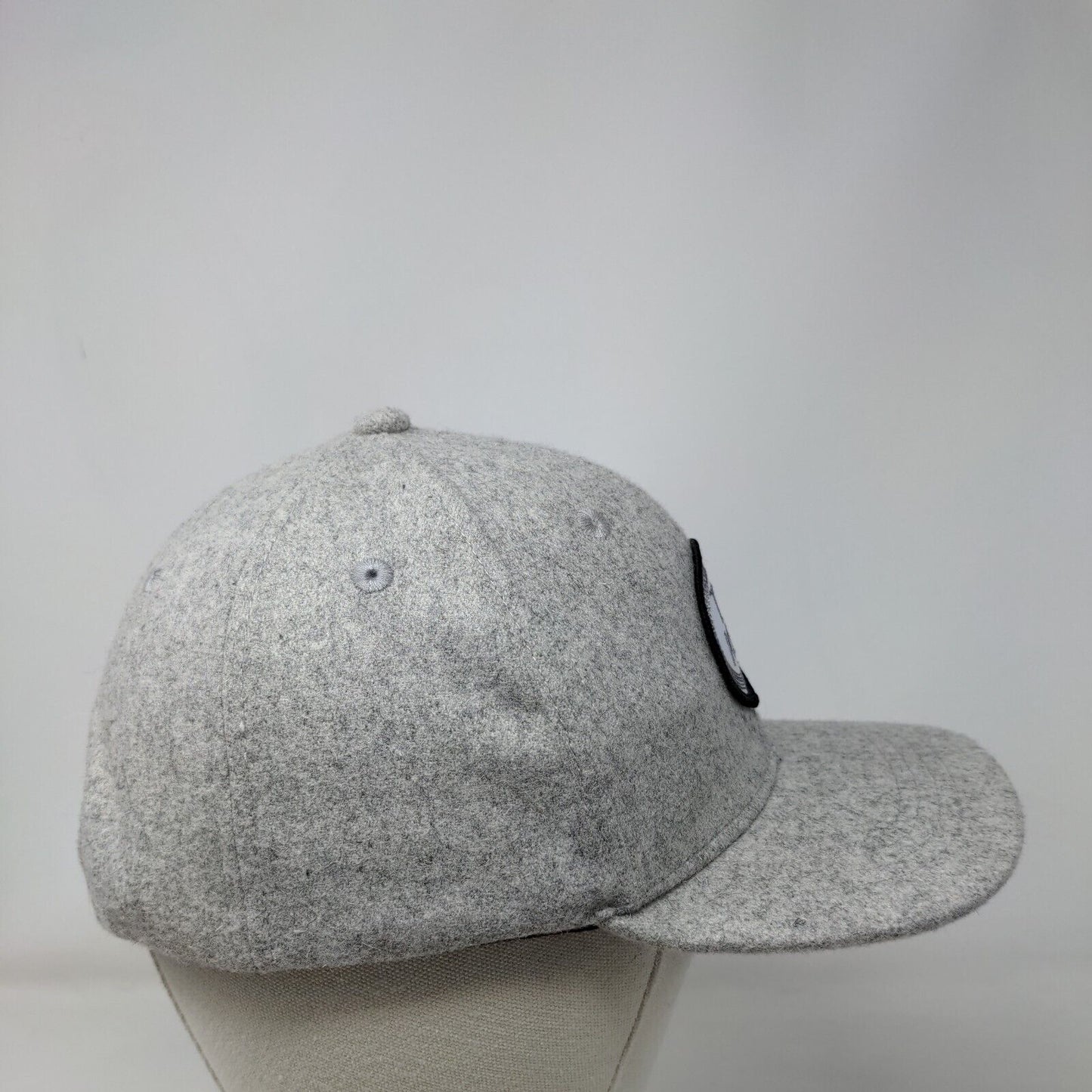 TYKE & CO Patch Snapback Hat Gray Toddler Adjustable Vent Holes