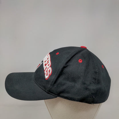Tampa Bay Buccaneers Strapback Hat Black Embroidered Flag Logo NFL