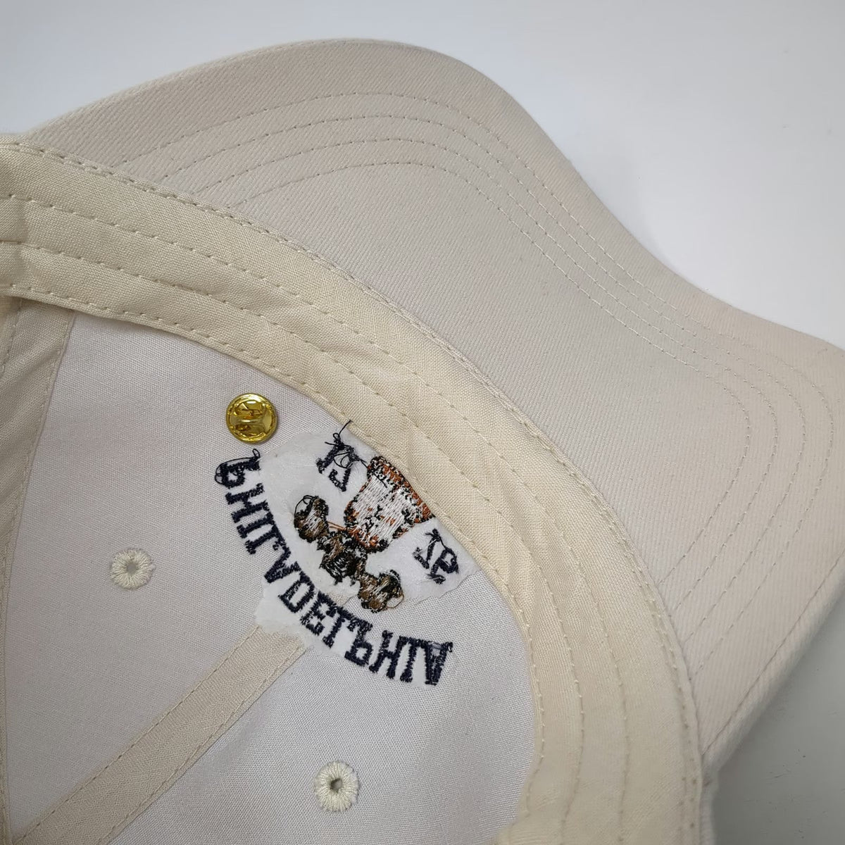 Philadelphia Liberty Bell 1776 Flag Pin Beige Baseball Cap XL Hat Cotton Strap
