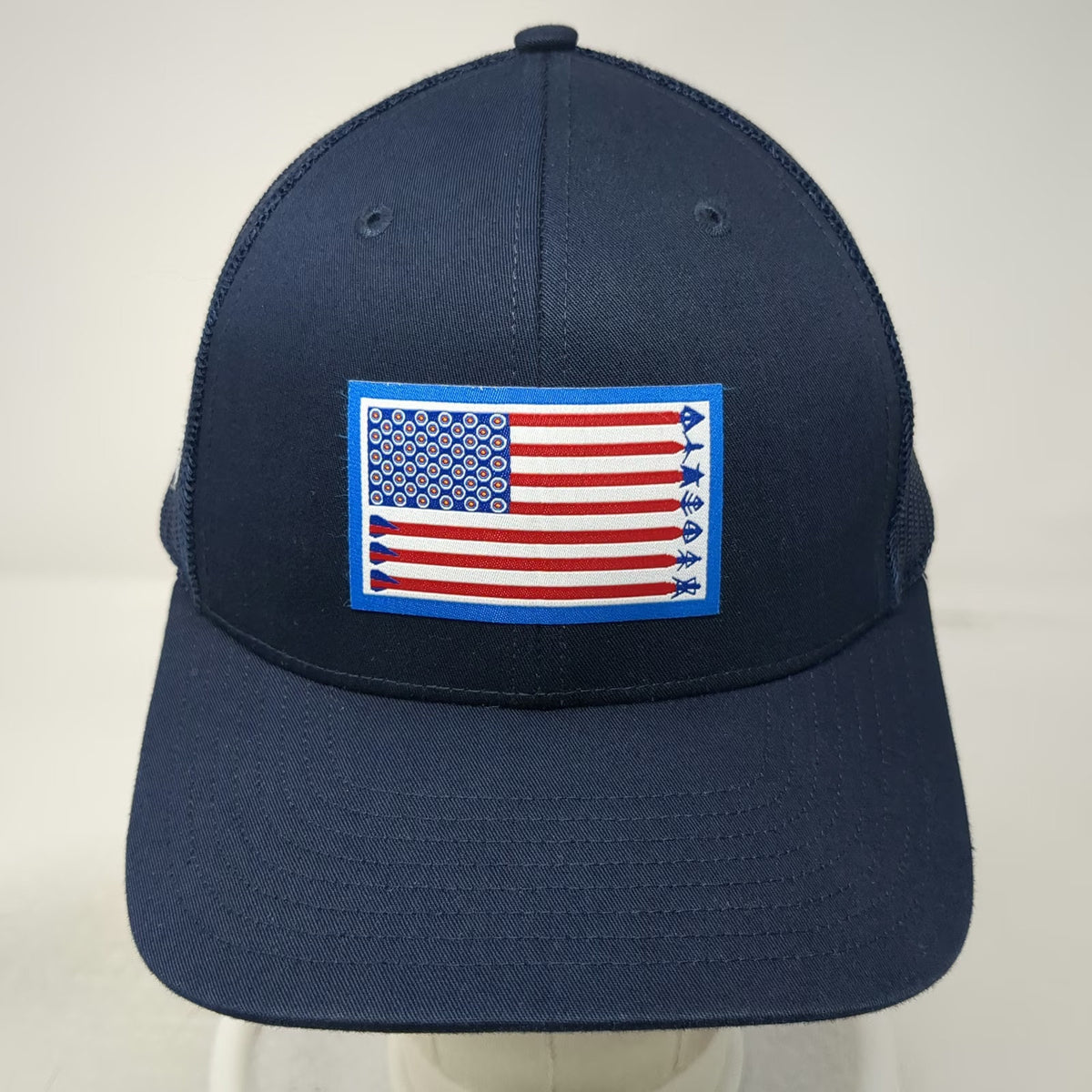 Richardson Trucker Hat Blue One Size Snapback Morrell Archery Target