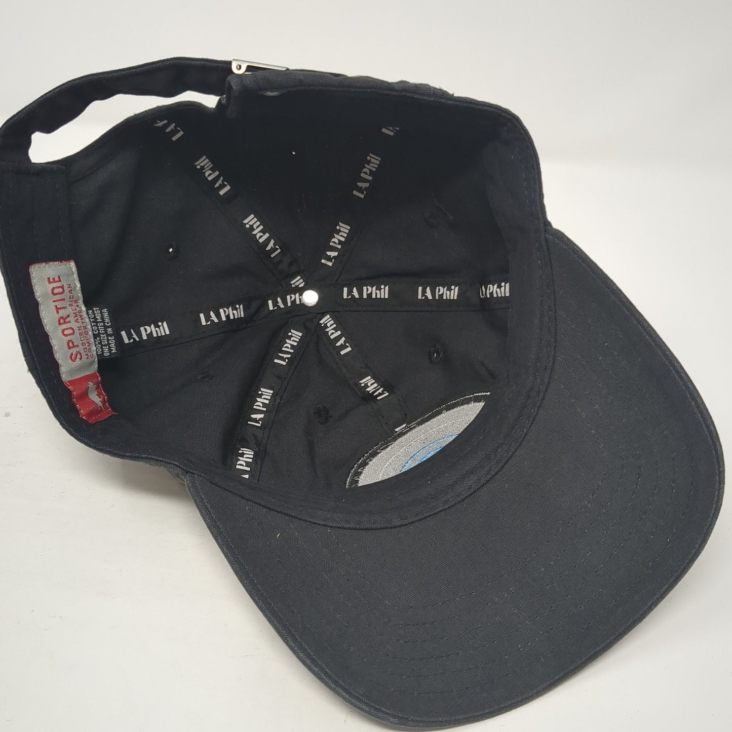 Hollywood Bowl Slideback Hat Black One Size Solid Adjustable Sportiqe